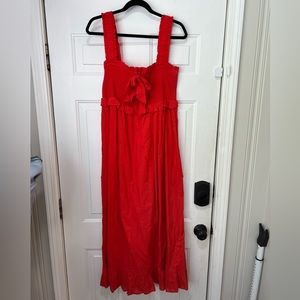 Farm Rio Red Pineapple Maxi Dress